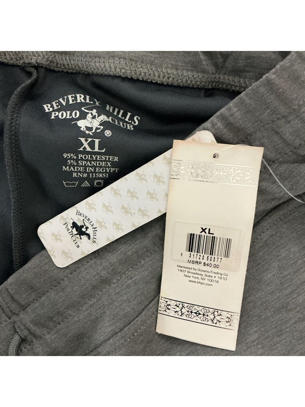 Beverly Hills Polo Club Women's XL Grey Sweat Shorts NWT - Picture 11 of 14